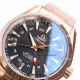 Swiss Replica Omega Seamaster 150m Aqua Terra GMT Rose Gold Black Dial 8605 Movement Watch (5)_th.jpg
